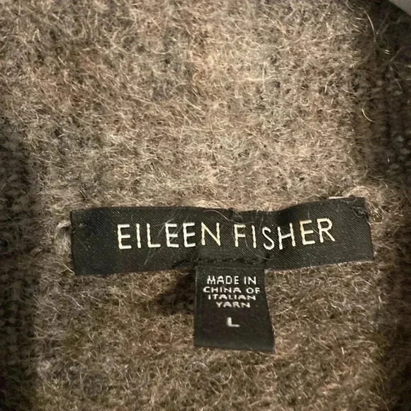 Eileen Fisher shades of brown open cardigan - size large - great condition - Picture 2 of 6